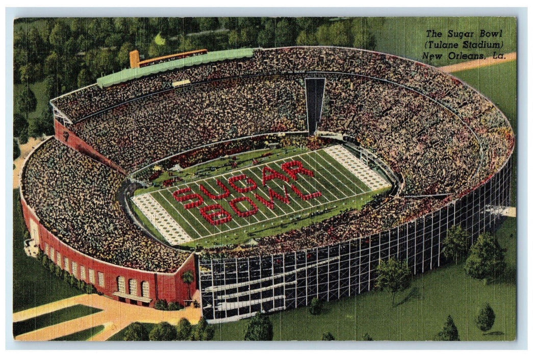 c1950's The Sugar Bowl (Tulane Stadium) New Orleans Louisiana LA Postcard