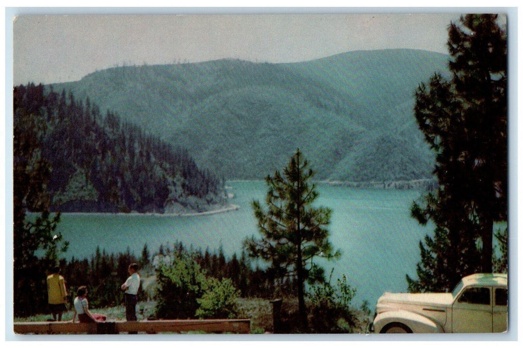 c1960 Union Oil Company Coeur D'Alane Lake Valley Joe River Idaho ID Postcard