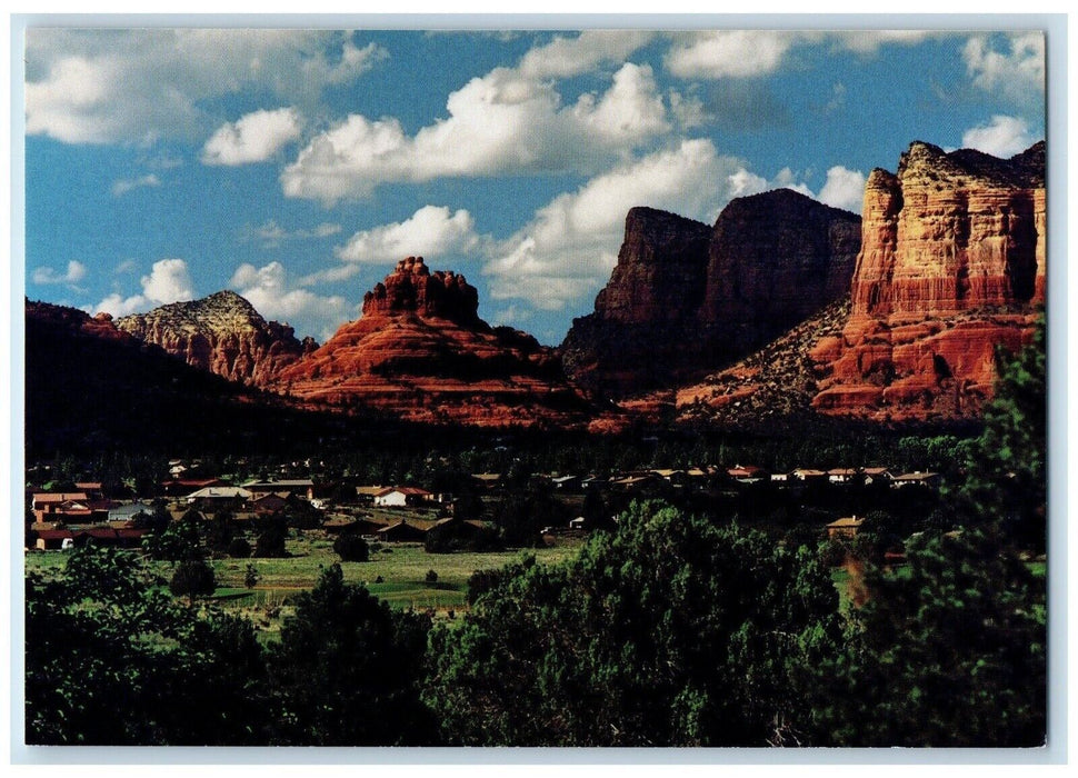 View Of Bell Rock And The Village Of Oak Creek Sedona Arizona AZ Postcard