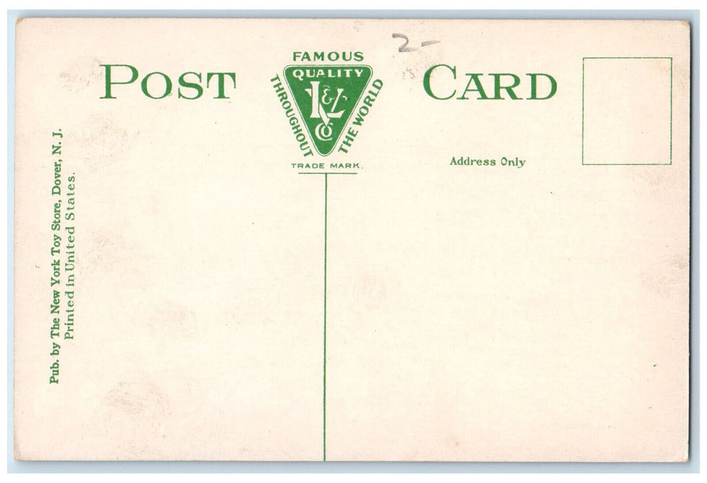 c1910 Hoagland Memorial Presbyterian Church Dover NJ Antique Postcard