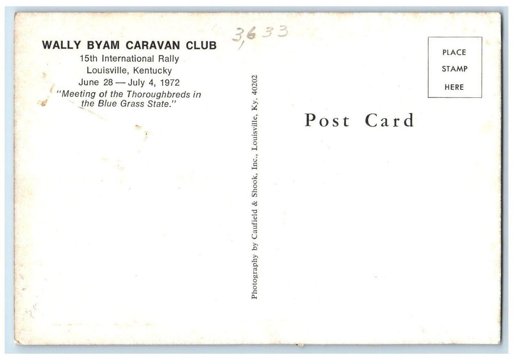 Aerial View Wally Byam Caravan Club Louisville Kentucky KY Vintage Postcard