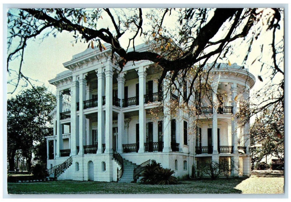 View Of Nottoway Plantation White Castle Louisiana LA Unposted Vintage Postcard