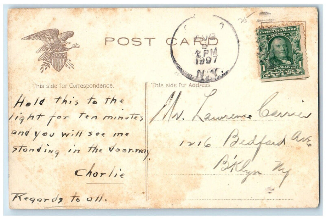 1907 The Oldest House In The Catskill Mountains New York NY Antique Postcard