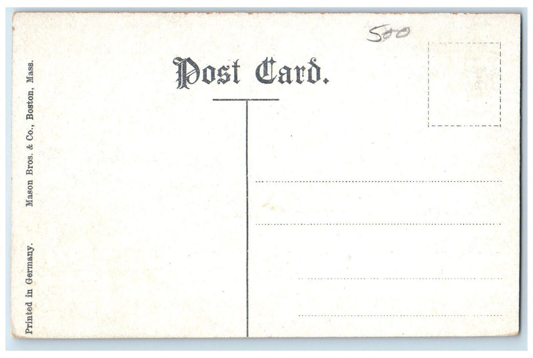 c1910 Bass Rocks Hotel Road Street Beach Massachusetts Vintage Antique Postcard