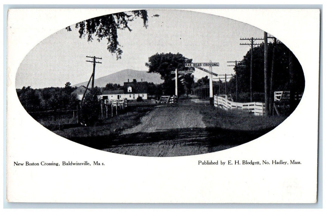 c1905 New Boston Crossing Baldwinsville Massachusetts Blodgett Vintage Postcard