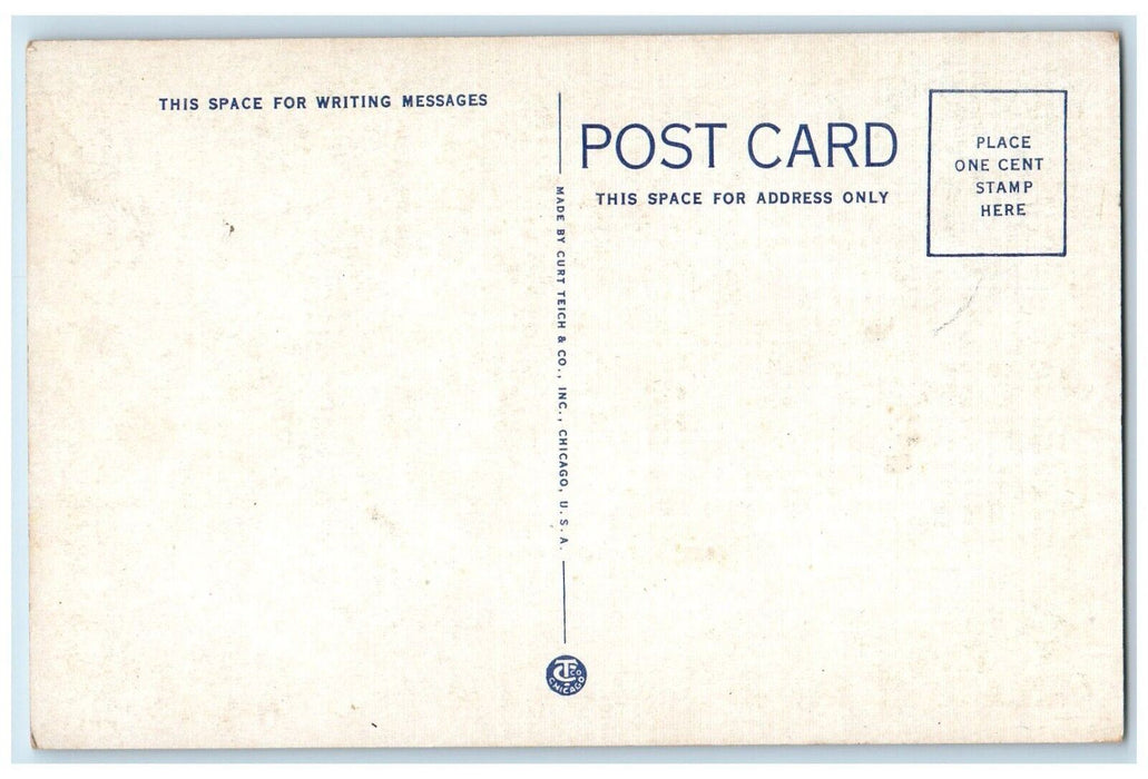c1930's Memorial To MRS. G. M Dodge Statue Council Bluffs Iowa IA Postcard