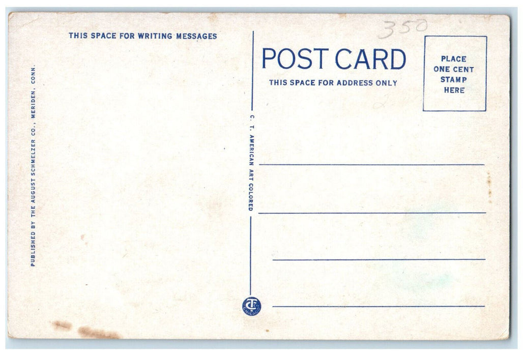 c1930 Connecticut School For Boys Main Building Meriden Connecticut CT Postcard