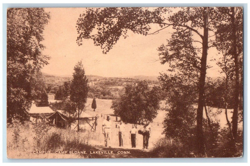 1961 Campus Camp Sloane Lakeville Connecticut CT Vintage Posted Postcard