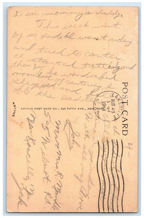 1961 Campus Camp Sloane Lakeville Connecticut CT Vintage Posted Postcard