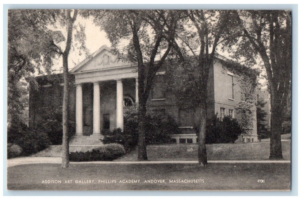 1940 Addison Art Gallery Phillips Academy Andover Massachusetts Vintage Postcard