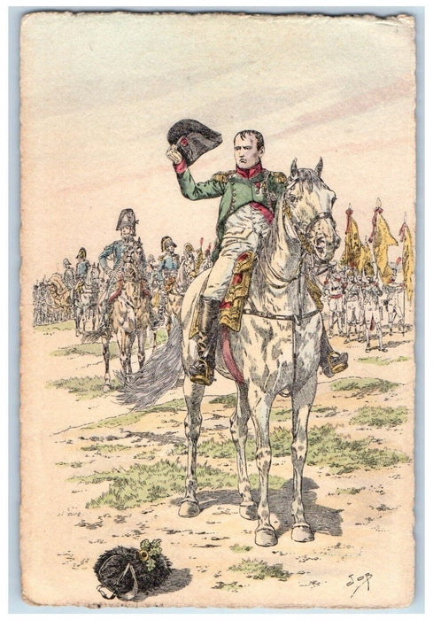 c1910's Napoleon Bonaparte Horses Cowboys Riding Posted Antique Postcard