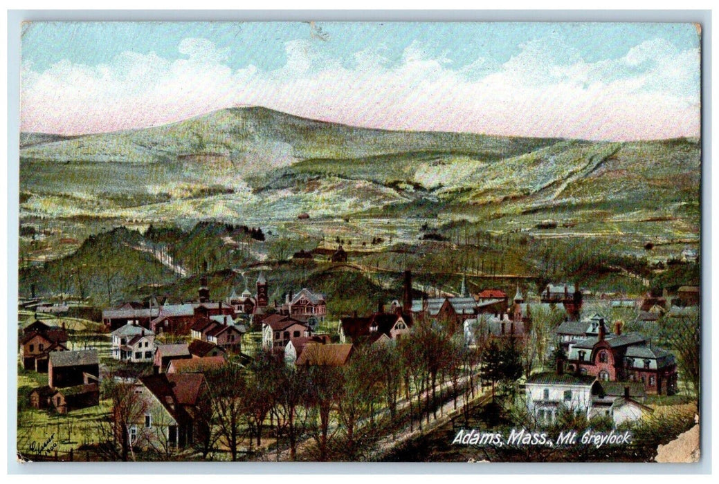 c1910 Mount Greylock City Town Adams Massachusetts MA Vintage Antique Postcard
