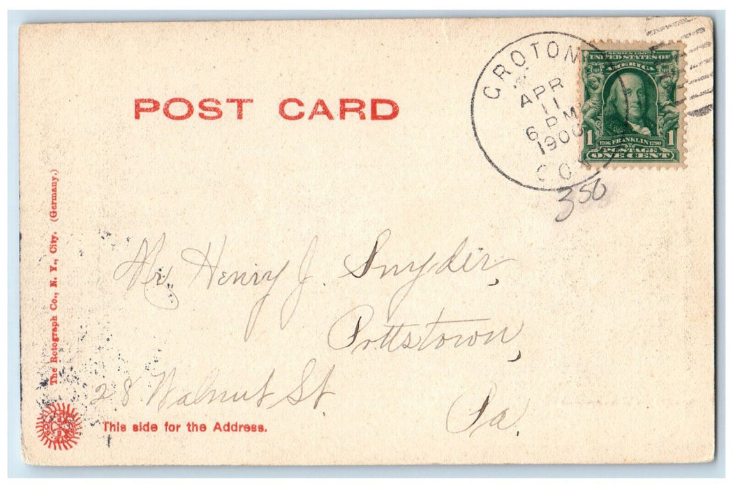1906 Congregational Church Groton Connecticut CT Unposted Postcard
