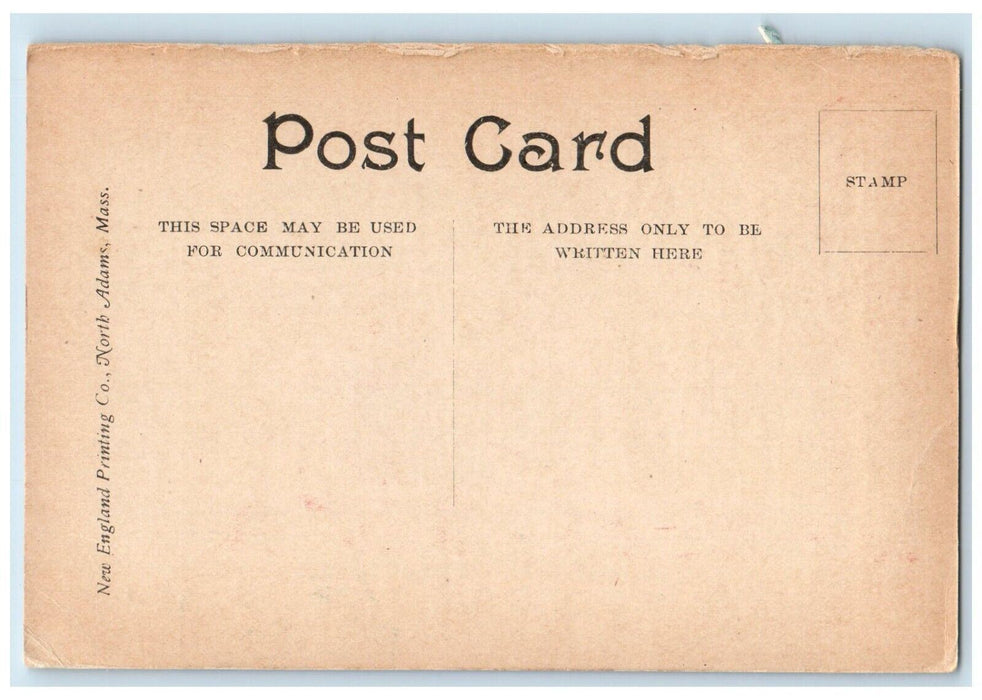c1905 State Normal School Dormitory Presidents Residence North Adams MA Postcard