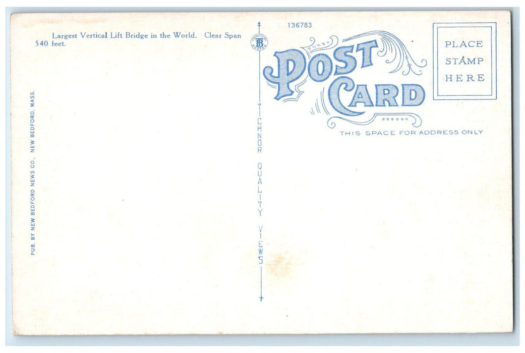1910 New Railroad Bridge Over Cape Cod Canal Buzzards Bay Massachusetts Postcard