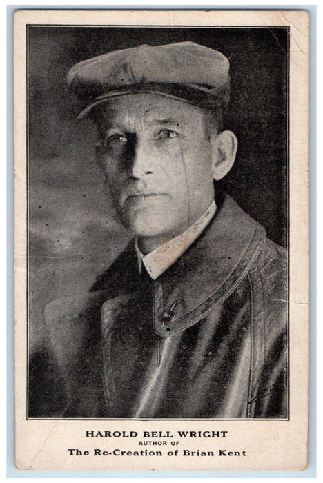 Harold Bell Wright Re-Creation Of Briant Kent Author Book Advertising Postcard