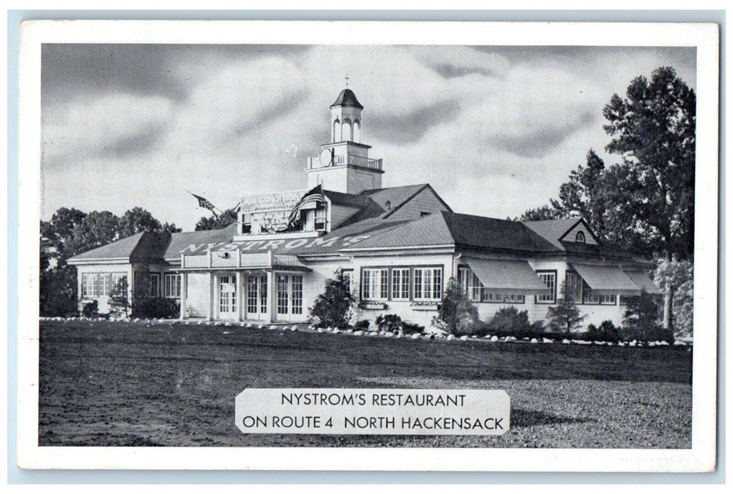 c1950s Nystroms Restaurant George Washington Bridge North Hackensack NJ Postcard