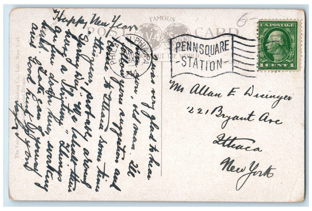 1914 First Methodist Episcopal Church Camden New Jersey NJ Antique Postcard