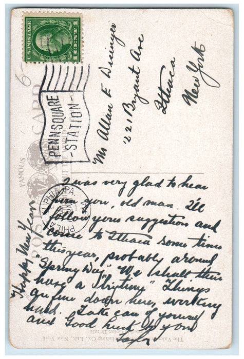 1914 First Methodist Episcopal Church Camden New Jersey NJ Antique Postcard