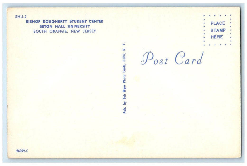 c1950's Bishop Dougherty Student Center South Orange New Jersey NJ Postcard