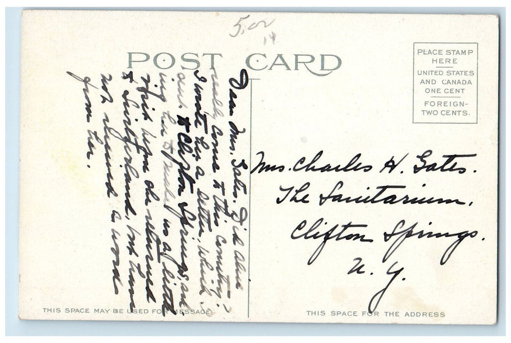 c1910 St. Peter's Church Morristown New Jersey NJ Antique Posted Postcard