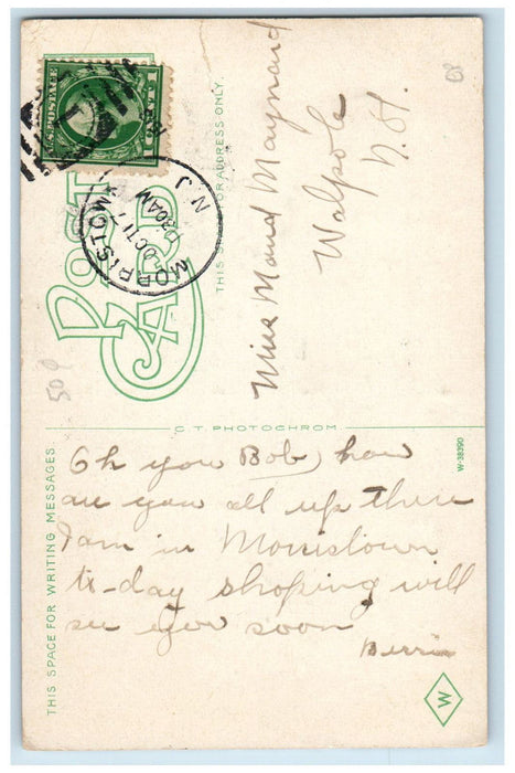 c1910 Methodist Church Morristown New Jersey NJ Antique Posted Postcard