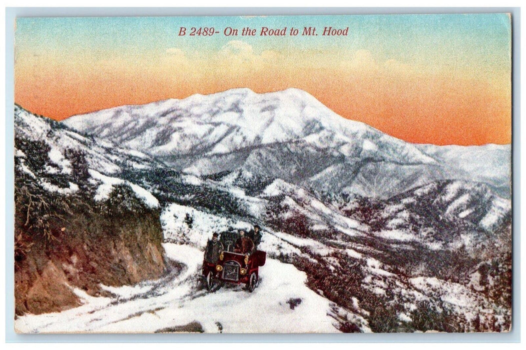 1915 View Of On The Road To MT. Hood Astoria Oregon OR Antique Unposted Postcard