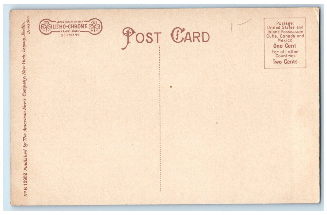 Olentangy River View Boat Sailing Scene Columbus Ohio OH Vintage Postcard