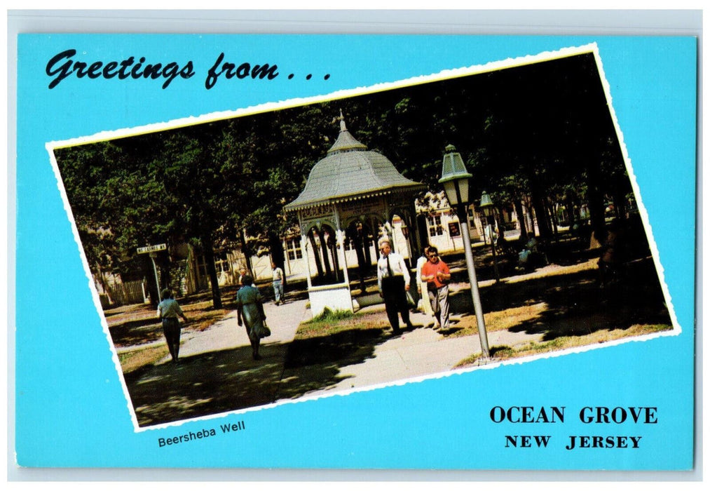 c1960's Beersheba Well Greetings from Ocean Grove New Jersey NJ Postcard