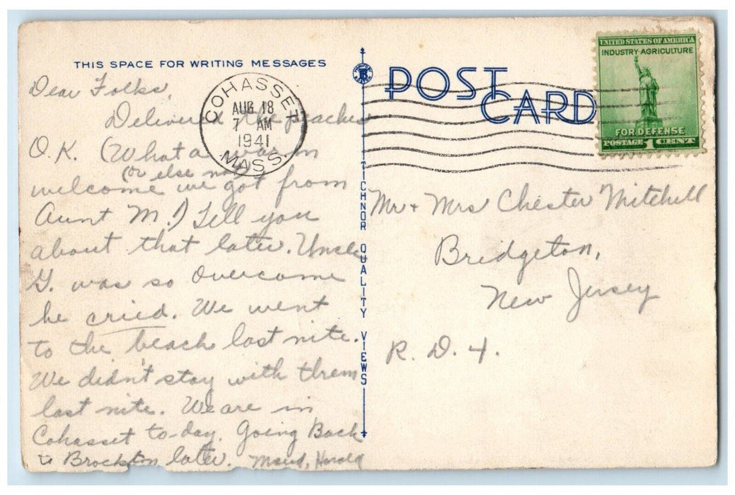 1941 Community Center Legion Parkway Brockton Massachusetts MA Vintage Postcard