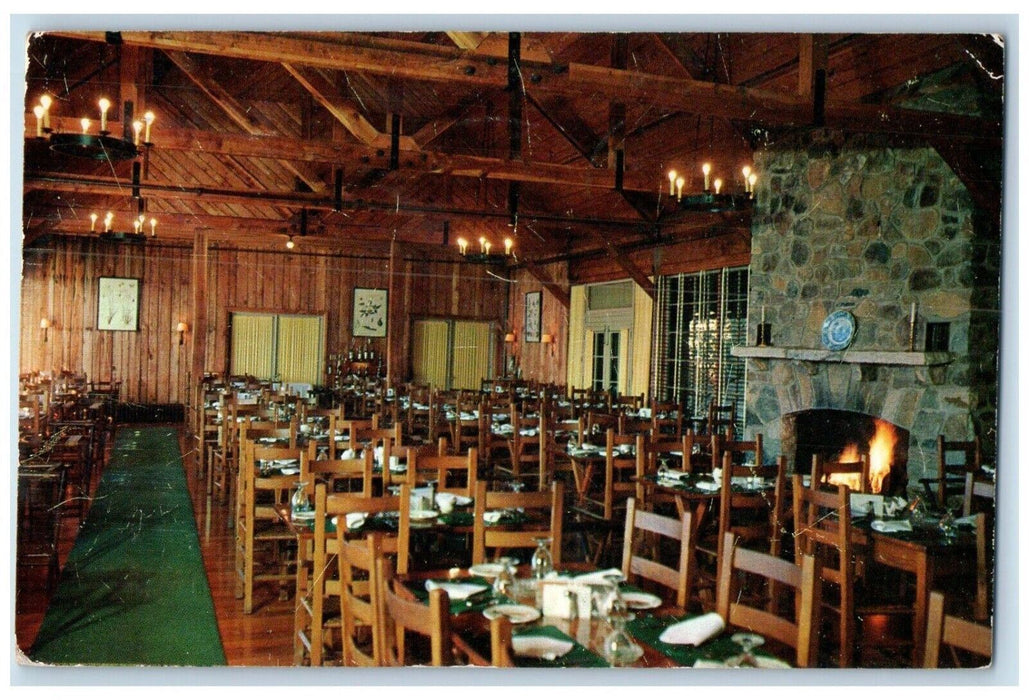 Dining Room At Big Meadows Lodge Skyline Drive Luray Virginia VA Postcard