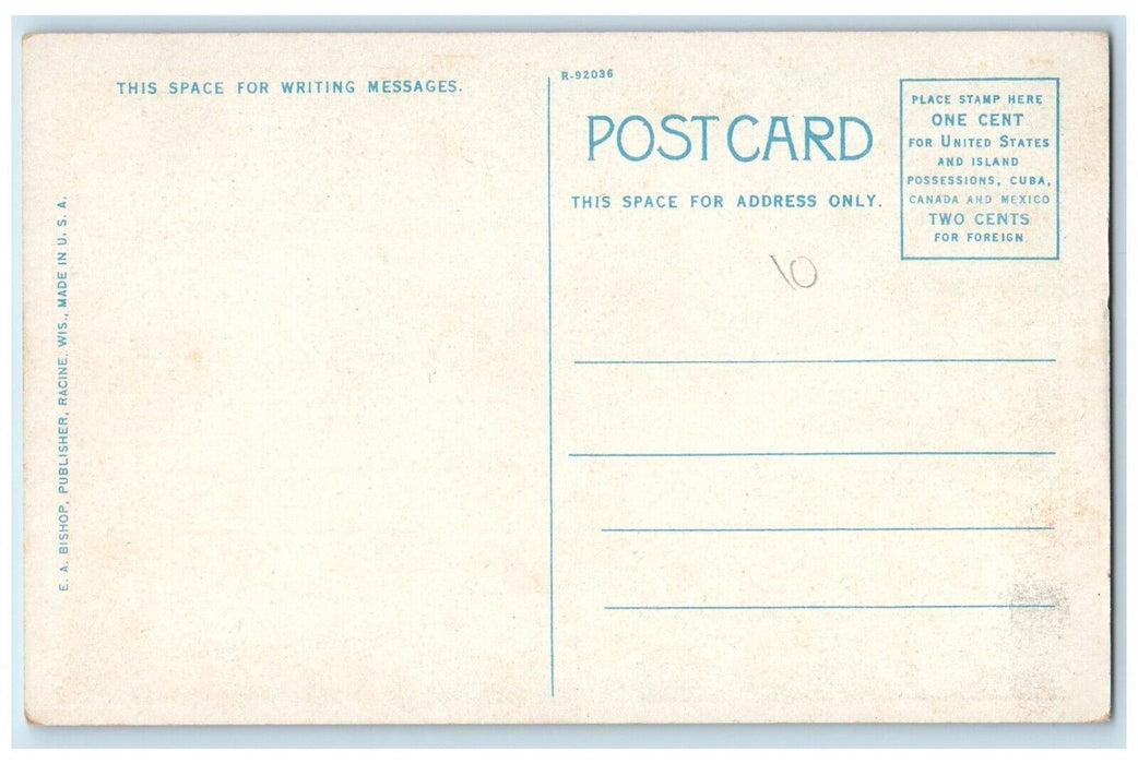 View Of Forest Trail Tress Dirt Road Tower Hill State Park Wisconsin WI Postcard