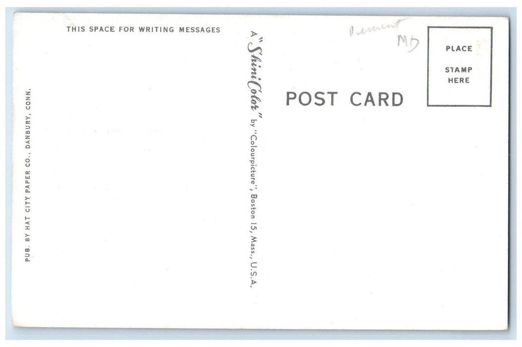 c1910 First Congregational Church Danbury Connecticut CT Antique Postcard