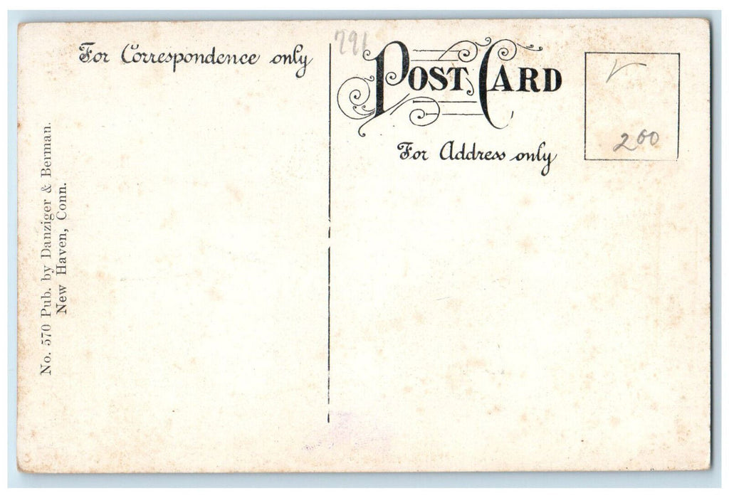 c1910 Yacht Club Harbor View City Point Boat Padding Connecticut CT Postcard