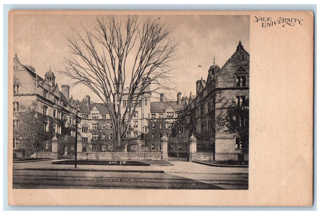 c1905 Vanderbilt Hall Yale University Connecticut CT Antique Unposted Postcard