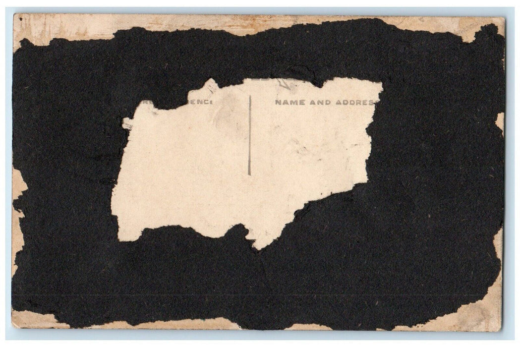 c1910's Horse Feed Store Wagon Black Child Dirt Road RPPC Photo Postcard