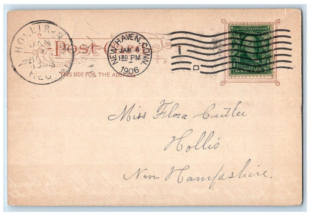 1906 Dwight Hall YMCA Building at Yale University New Haven CT Antique Postcard
