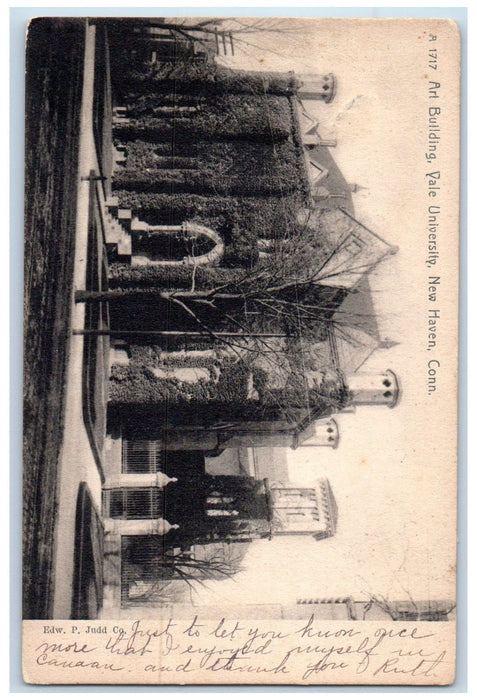 1906 Art Building Yale University New Haven Connecticut CT Antique Postcard