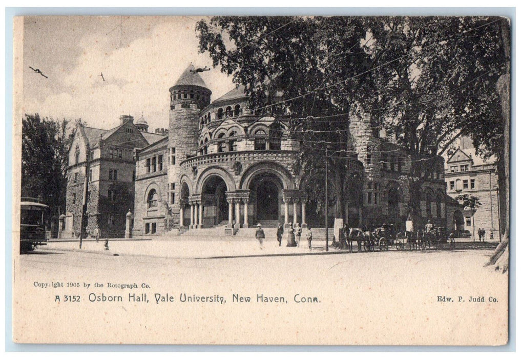 c1905 Osborn Hall Yale University New Haven Connecticut CT Antique Postcard