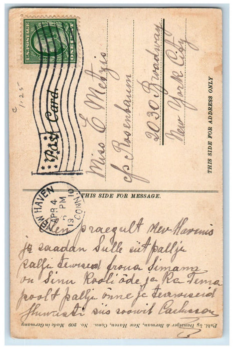1910 The Cloister Yale University New Haven CT Danziger & Berman Postcard