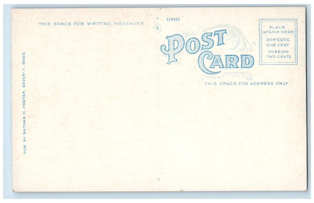 c1910 Neptune Ober Streets Road Beverly Massachusetts Vintage Antique Postcard