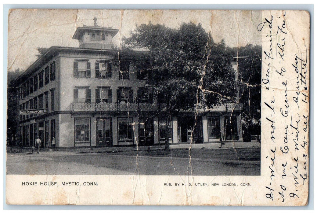 1909 Hoxie House Old Mystic Connecticut CT Antique Posted HD Utley Postcard