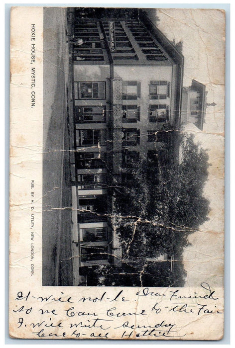 1909 Hoxie House Old Mystic Connecticut CT Antique Posted HD Utley Postcard