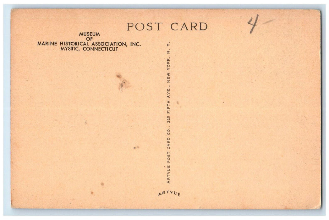 c1940's The Ship "Charles W. Morgan" Great Whaling Fleet Mystic CT Postcard