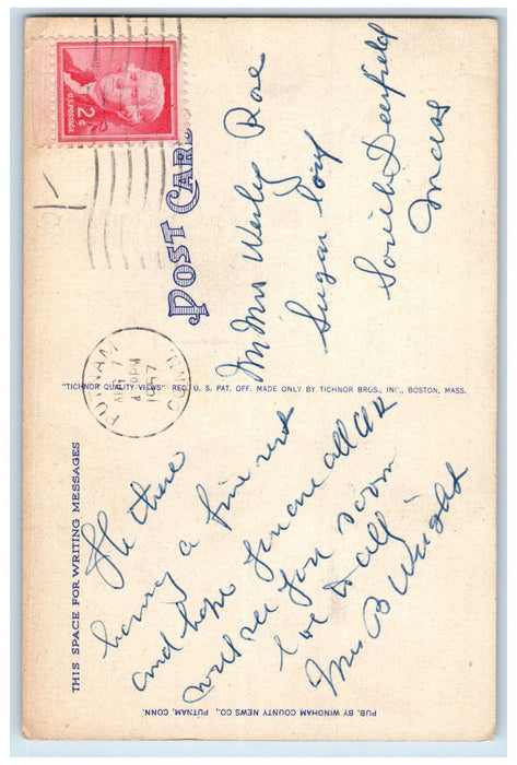 1957 Multiview Greetings from Annhurst College Putnam Connecticut CT Postcard