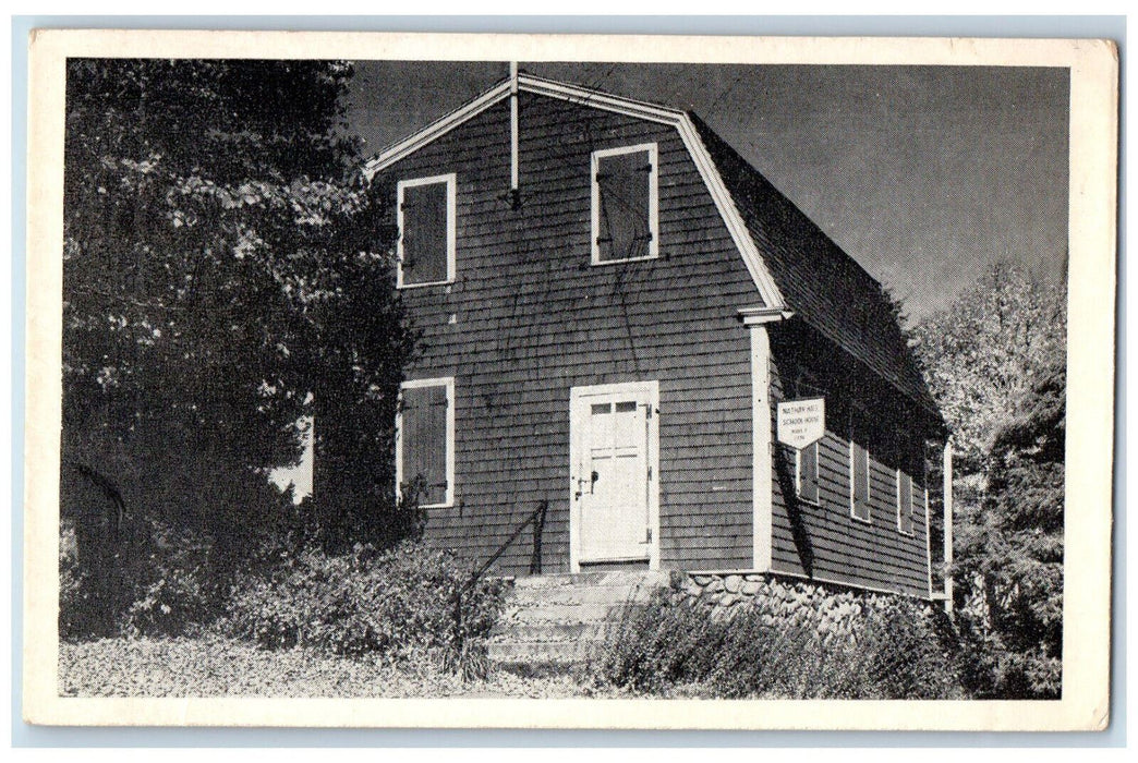 c1940's Nathan Hale Schoolhouse New London Landmark Series No. 1 CT Postcard