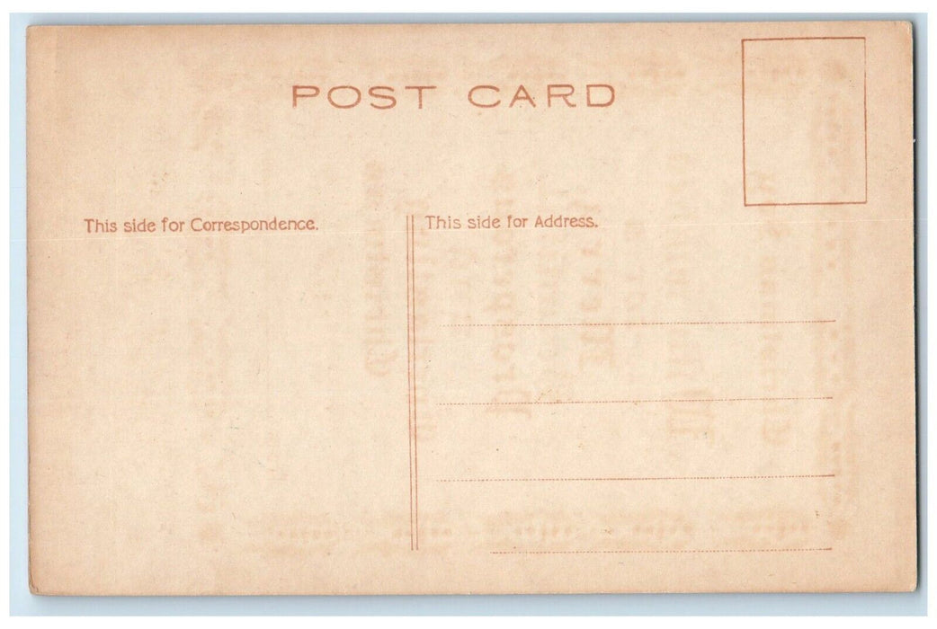 c1910's Christmas Day Message Qoutes Holly Berries Embossed Antique Postcard