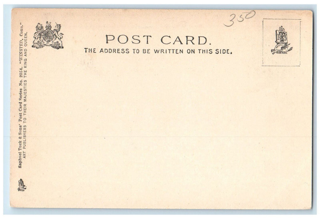c1905 Methodist Church Winsted Connecticut CT Antique Tuck Art Postcard