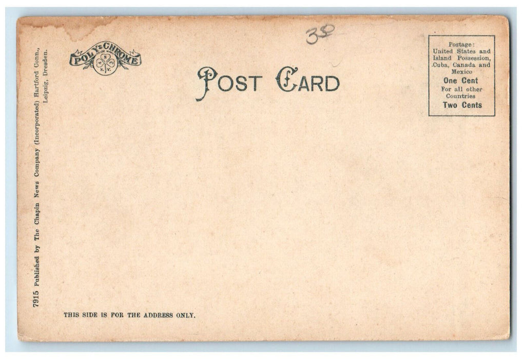 c1905 Methodist Episcopal Church Winsted Connecticut CT Unposted Postcard