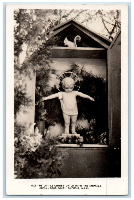 1950 Little Christ Child Animals Adelynrood South Byfield Massachusetts Postcard